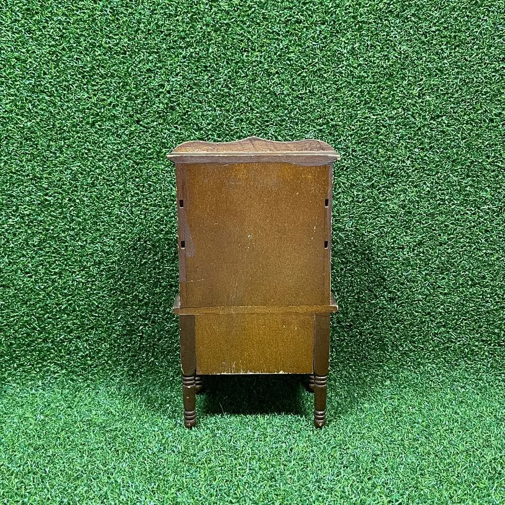 Vintage Wooden Secretary Chest Dollhouse Furniture